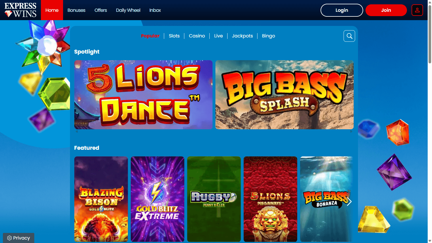 express_wins_casino_ie_game_gallery_desktop
