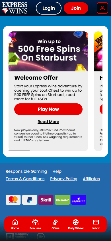 express_wins_casino_ie_promotions_mobile