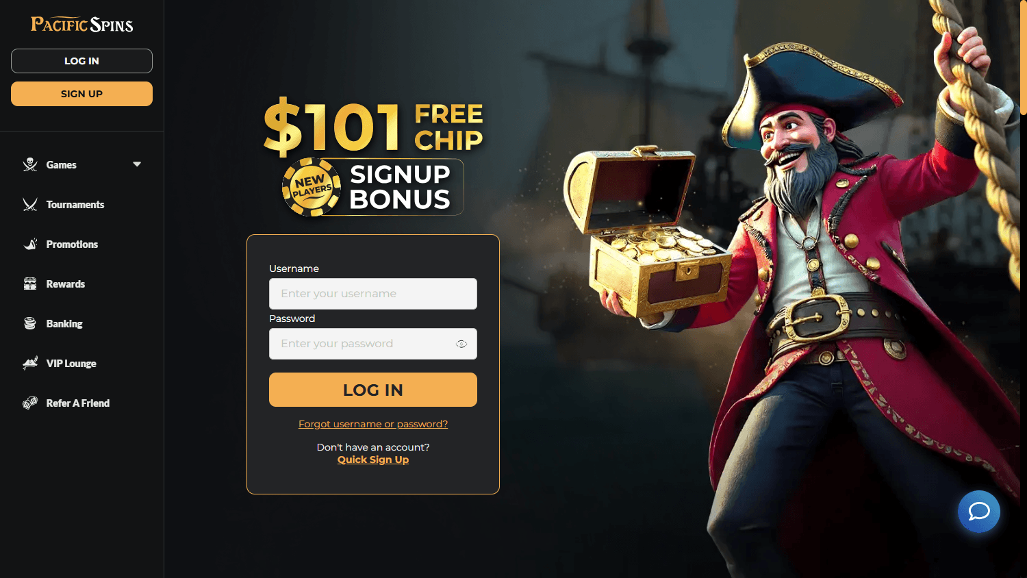 pacific_spins_casino_homepage_desktop