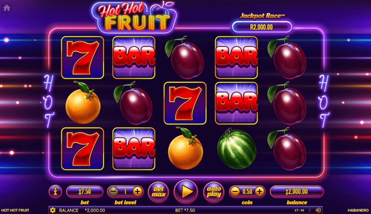 Get 100 free spins when you deposit R100 on Hot Hot Fruit in South Africa
