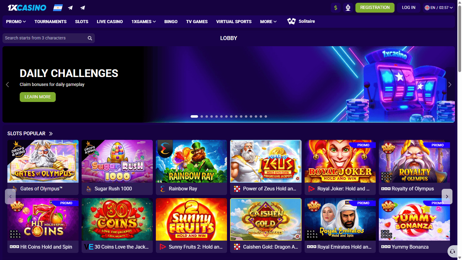 1xCasino_homepage_desktop