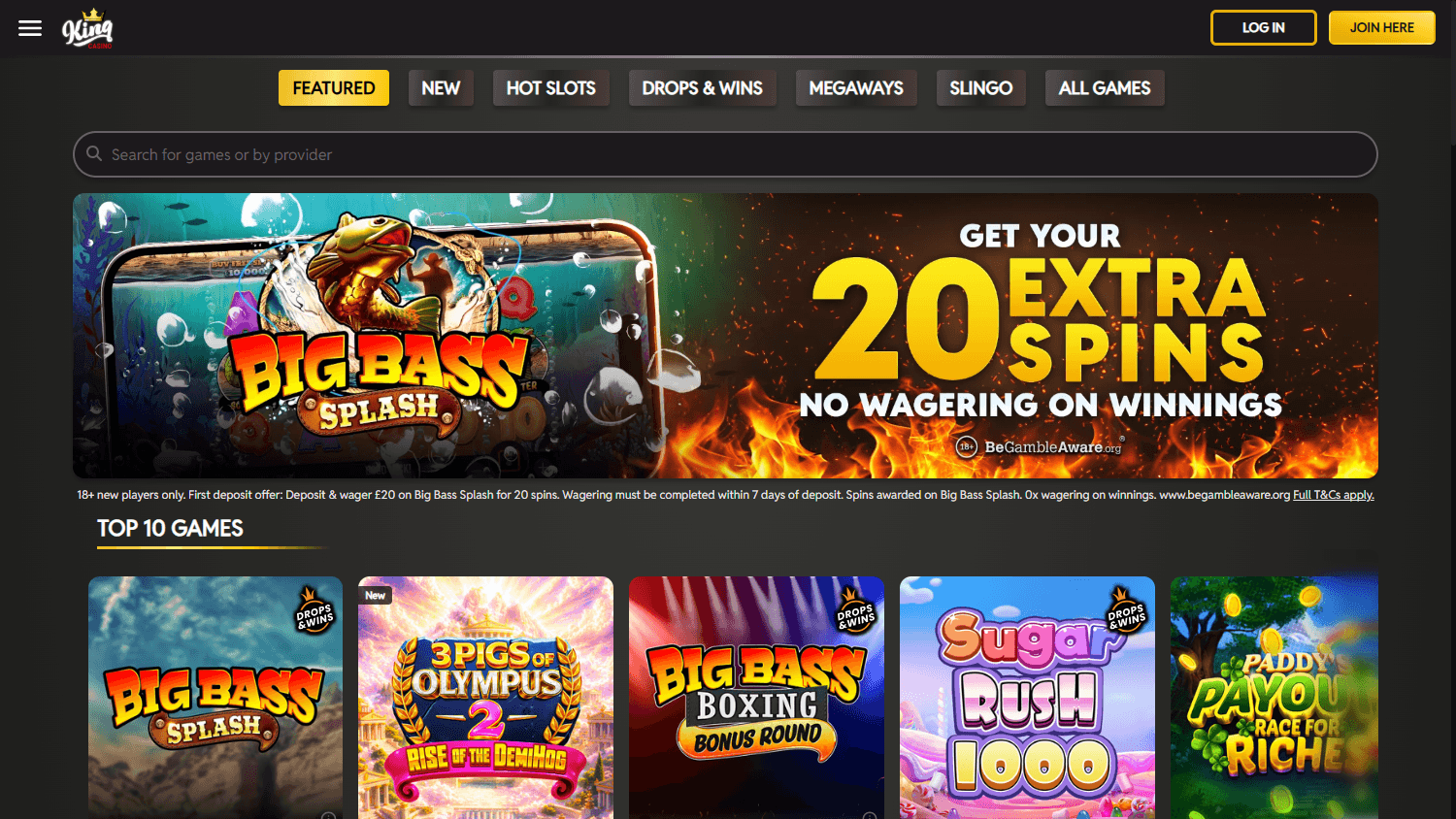 King_Casino_homepage_desktop