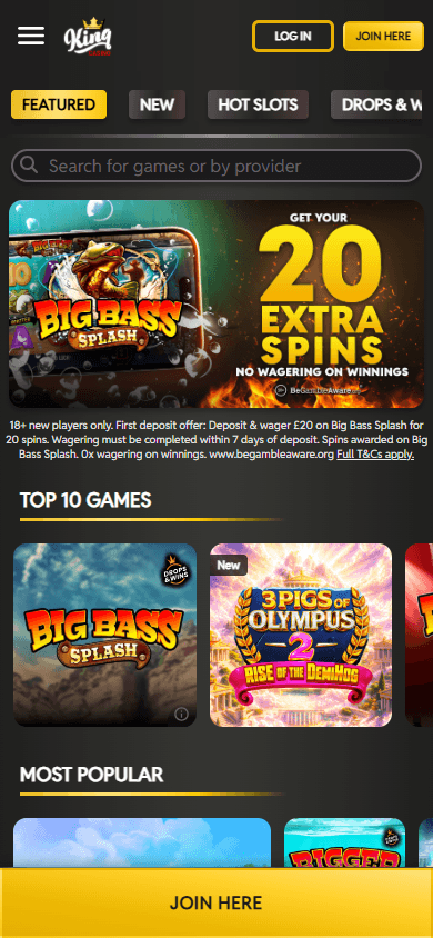King_Casino_homepage_mobile