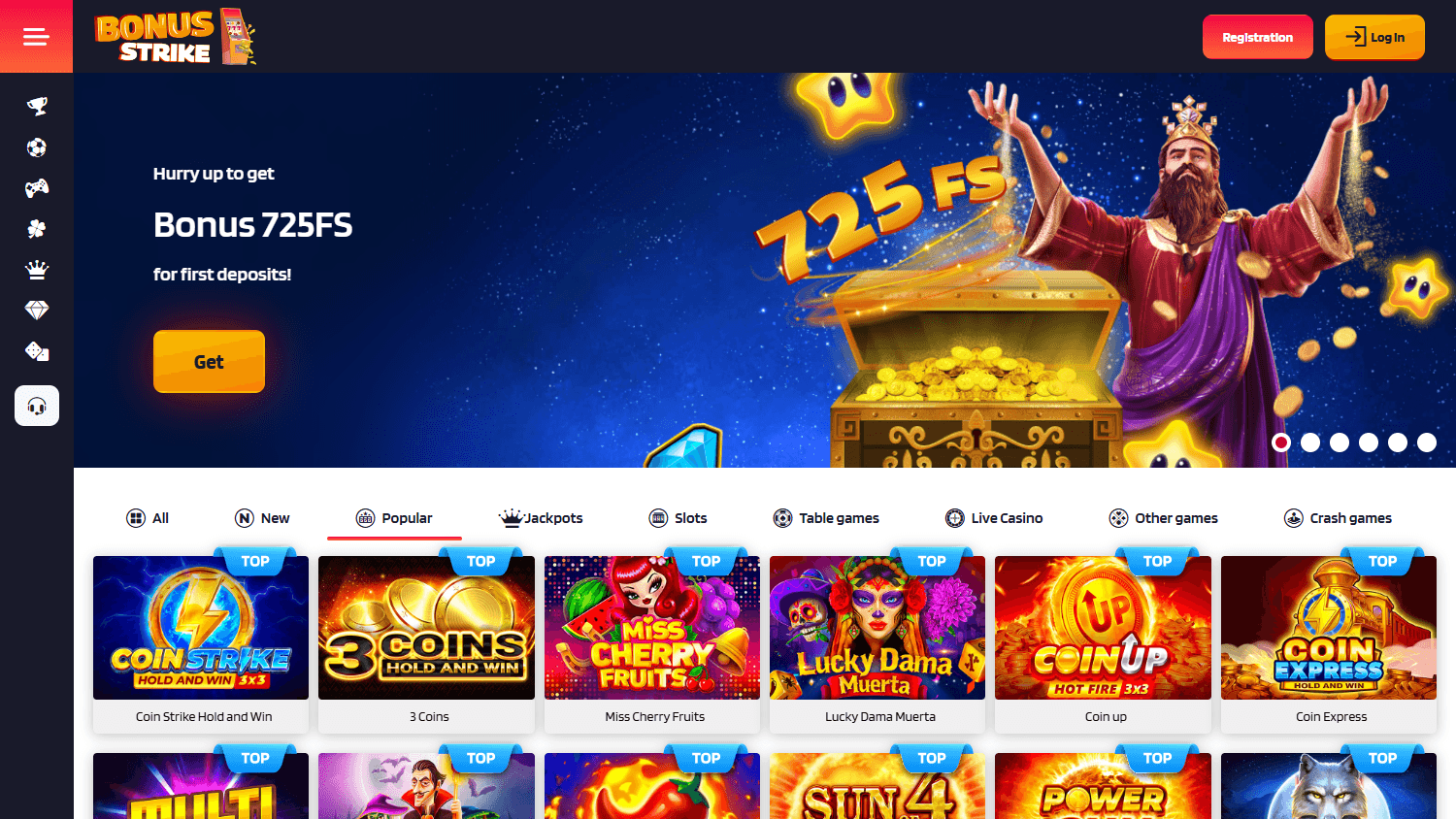 GBBonusstrikecasinoUK English Casino: Bonus Strike Casino Login and Deposit Guide