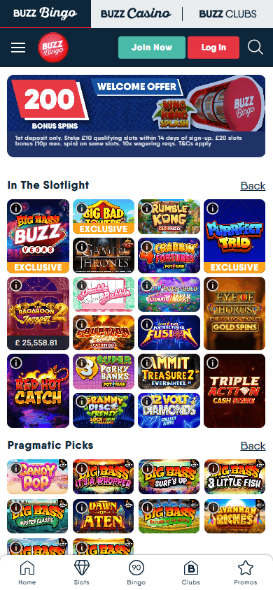 Buzz_Bingo_Casino_homepage_mobile
