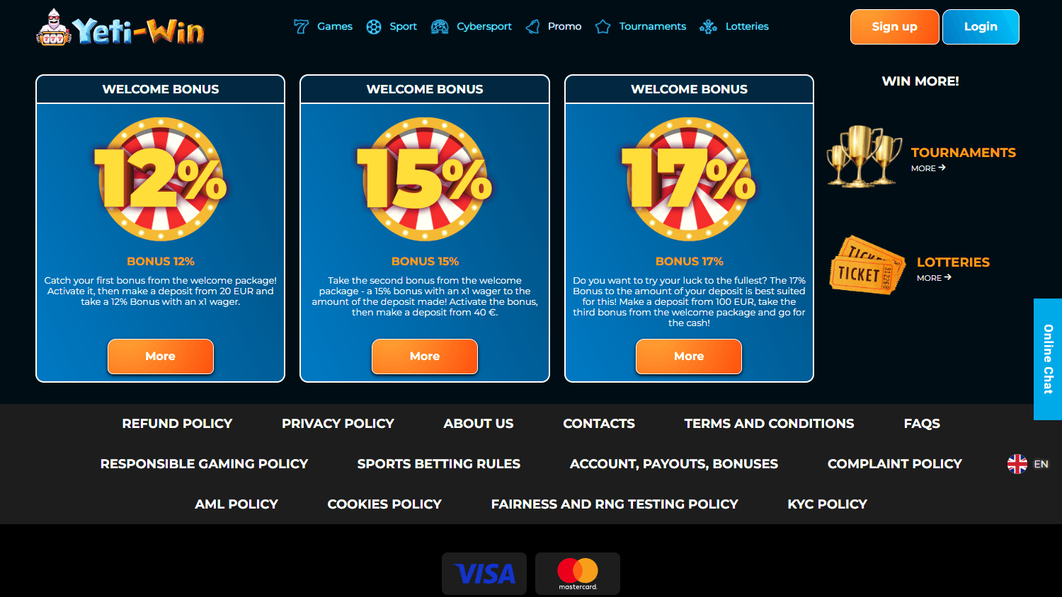 Yeti_Win_Casino_promotions_desktop