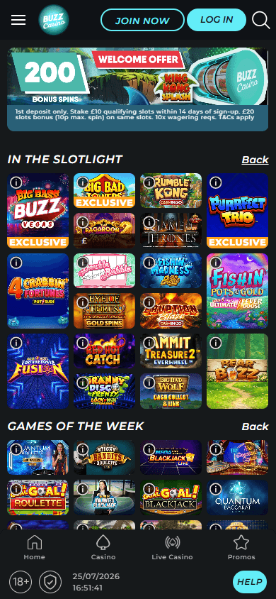 Buzz_Casino_homepage_mobile