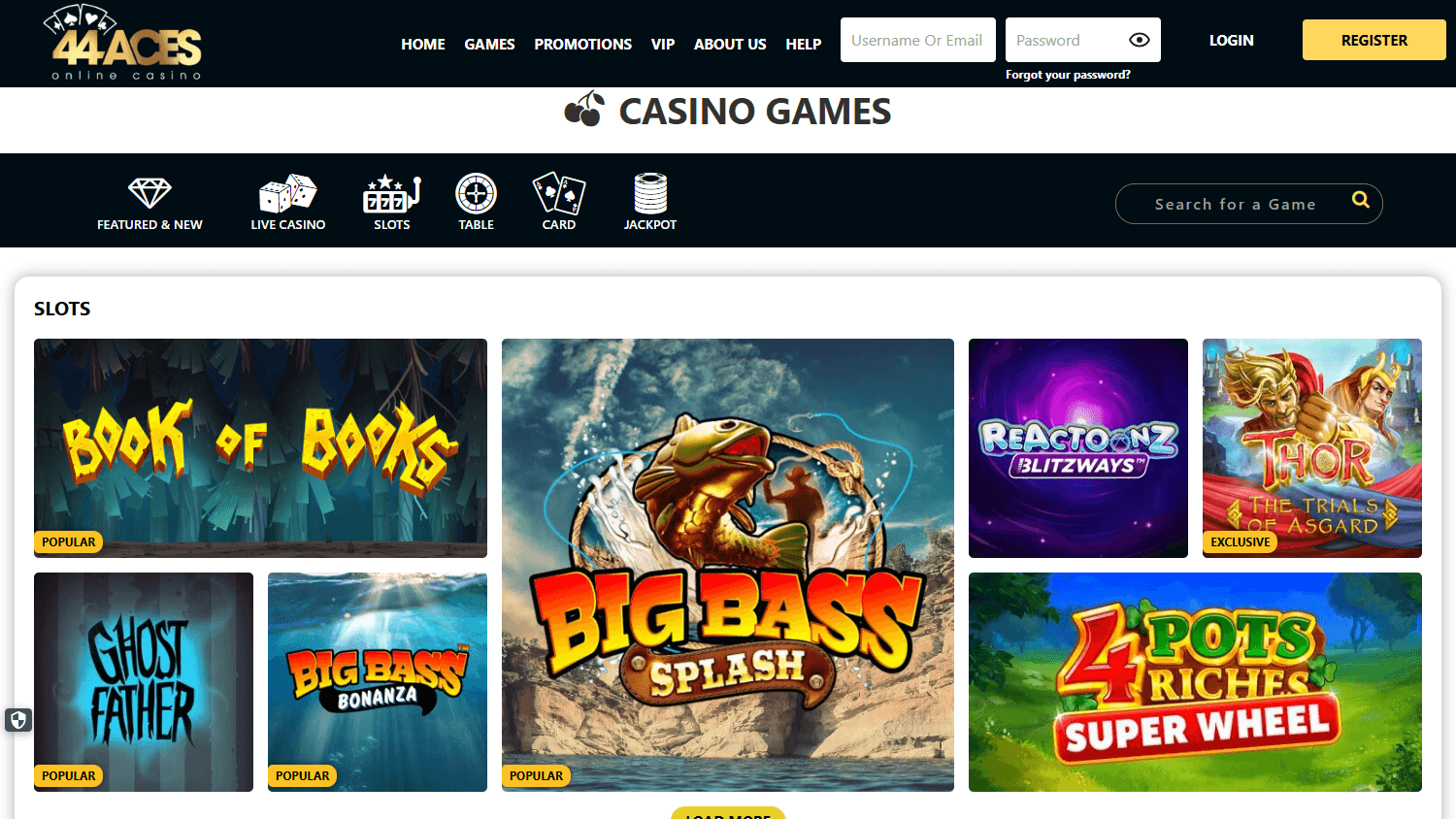 44Aces_Casino_UK_game_gallery_desktop