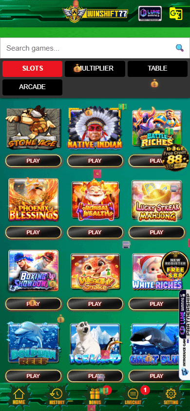 Winshift77_Casino_game_gallery_mobile