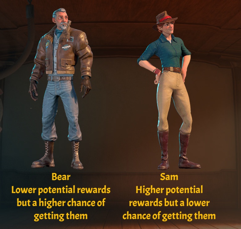 Jackpot Raiders treasure hunter choice