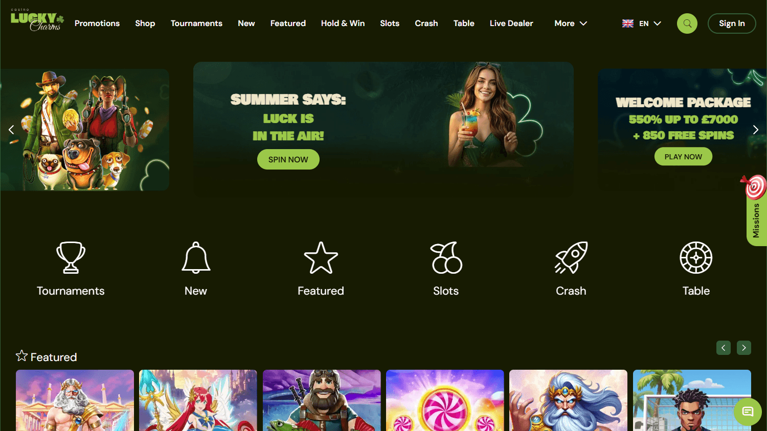 Lucky_Charms_Casino_homepage_desktop