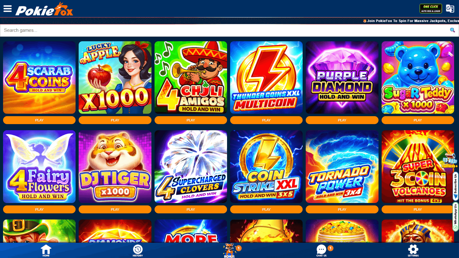 PokieFox_Casino_game_gallery_desktop