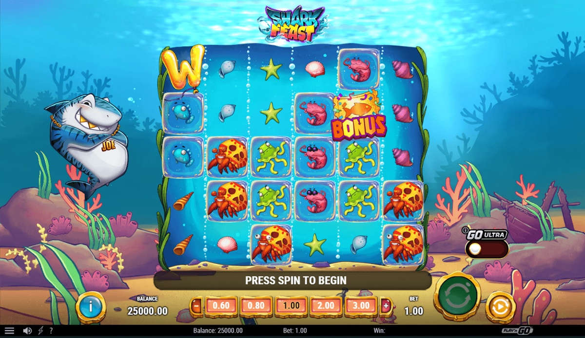 The game is themed around a colorful underwater world
