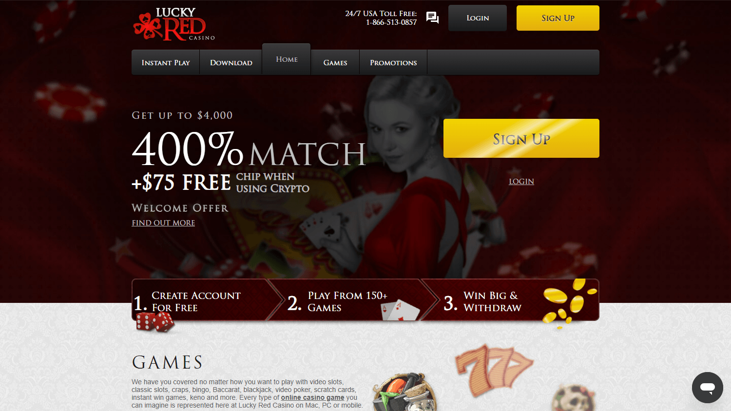 Lucky_Red_Casino_homepage_desktop