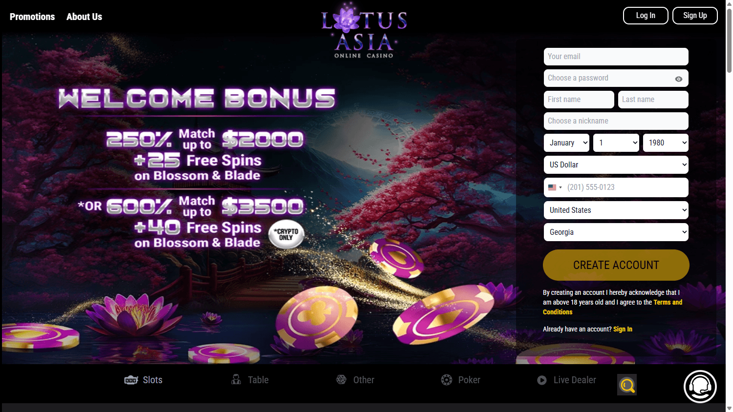 lotus_asia_casino_homepage_desktop
