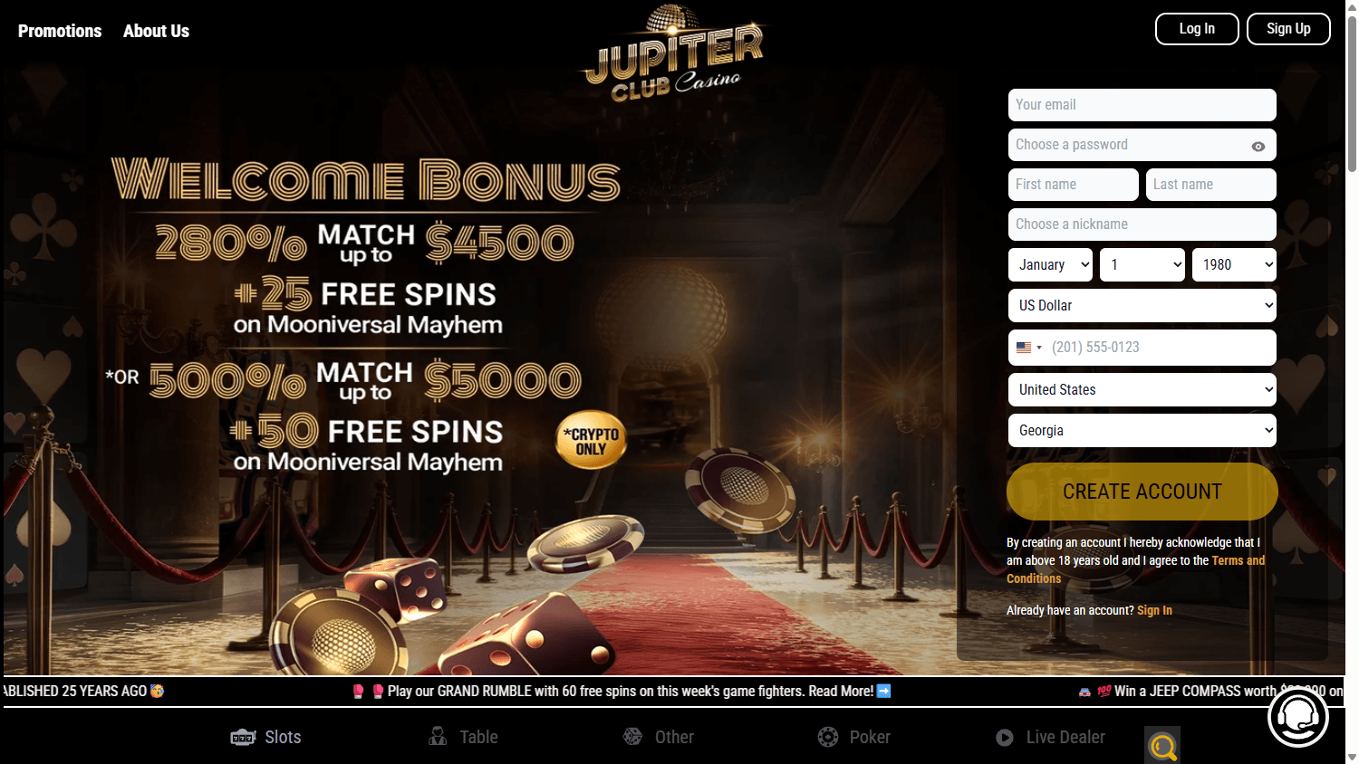 jupiter_club_casino_homepage_desktop