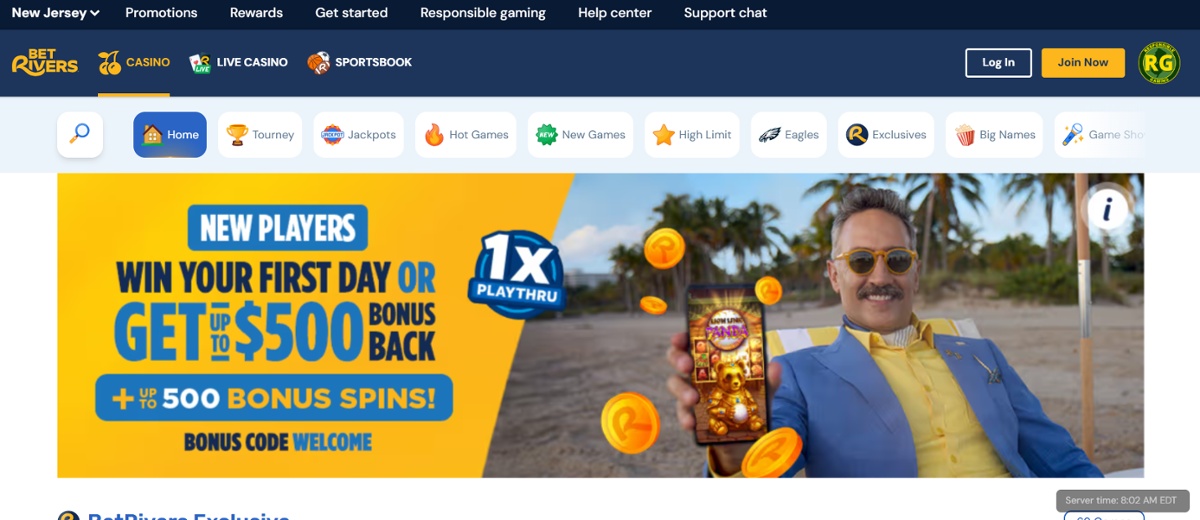 BetRivers top rea money casino for Google Pay