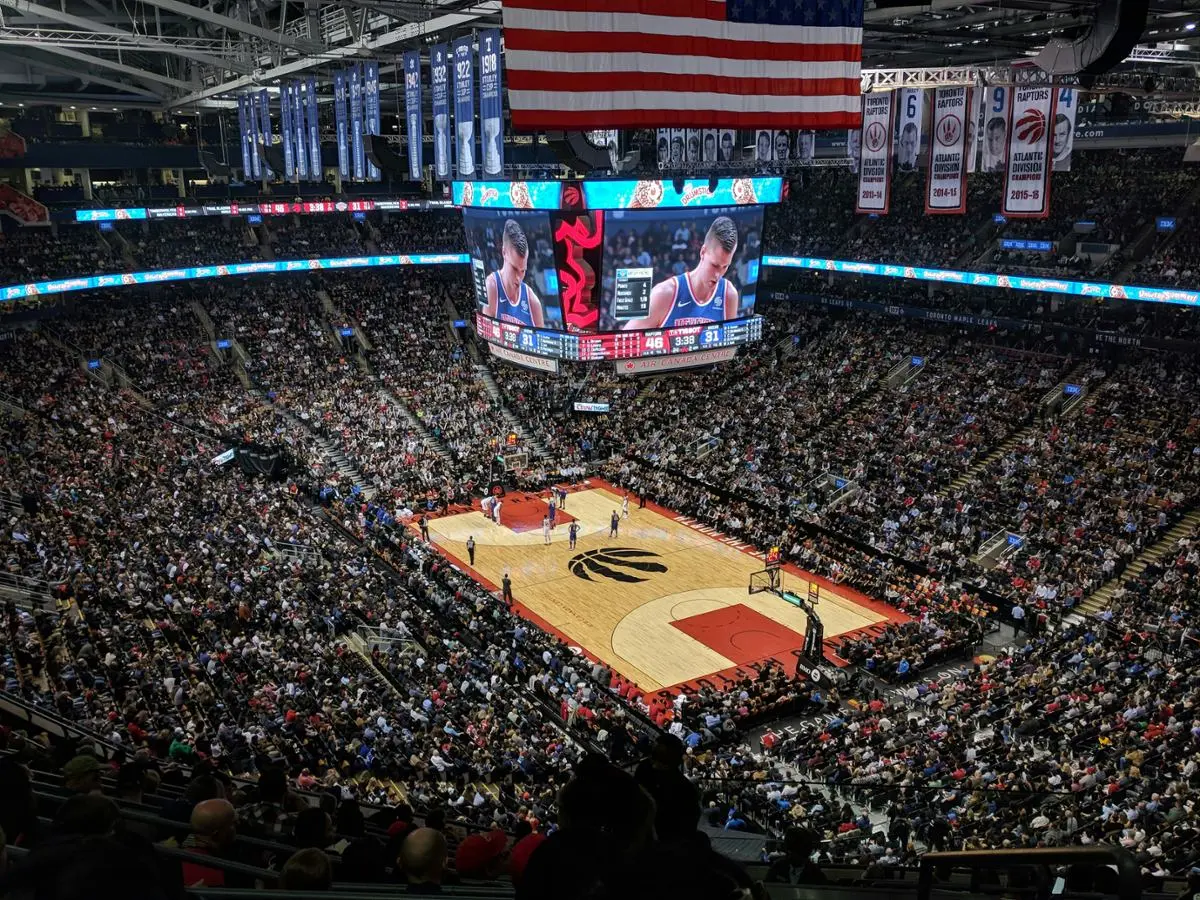 NBA Game at Toronto Raptors Stadium