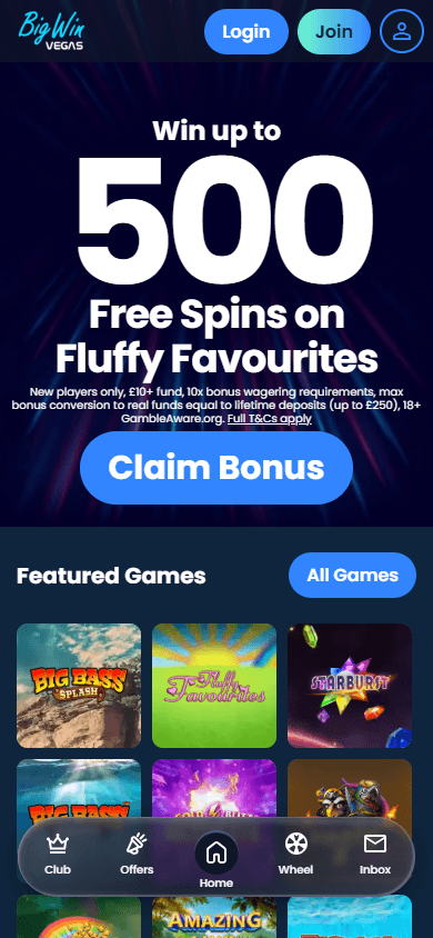Big_Win_Vegas_Casino_homepage_mobile