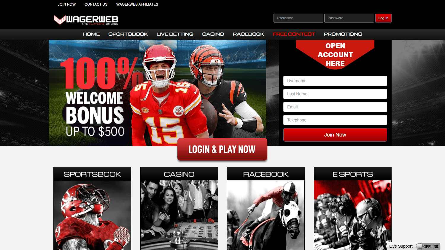 WagerWeb_Casino_homepage_desktop