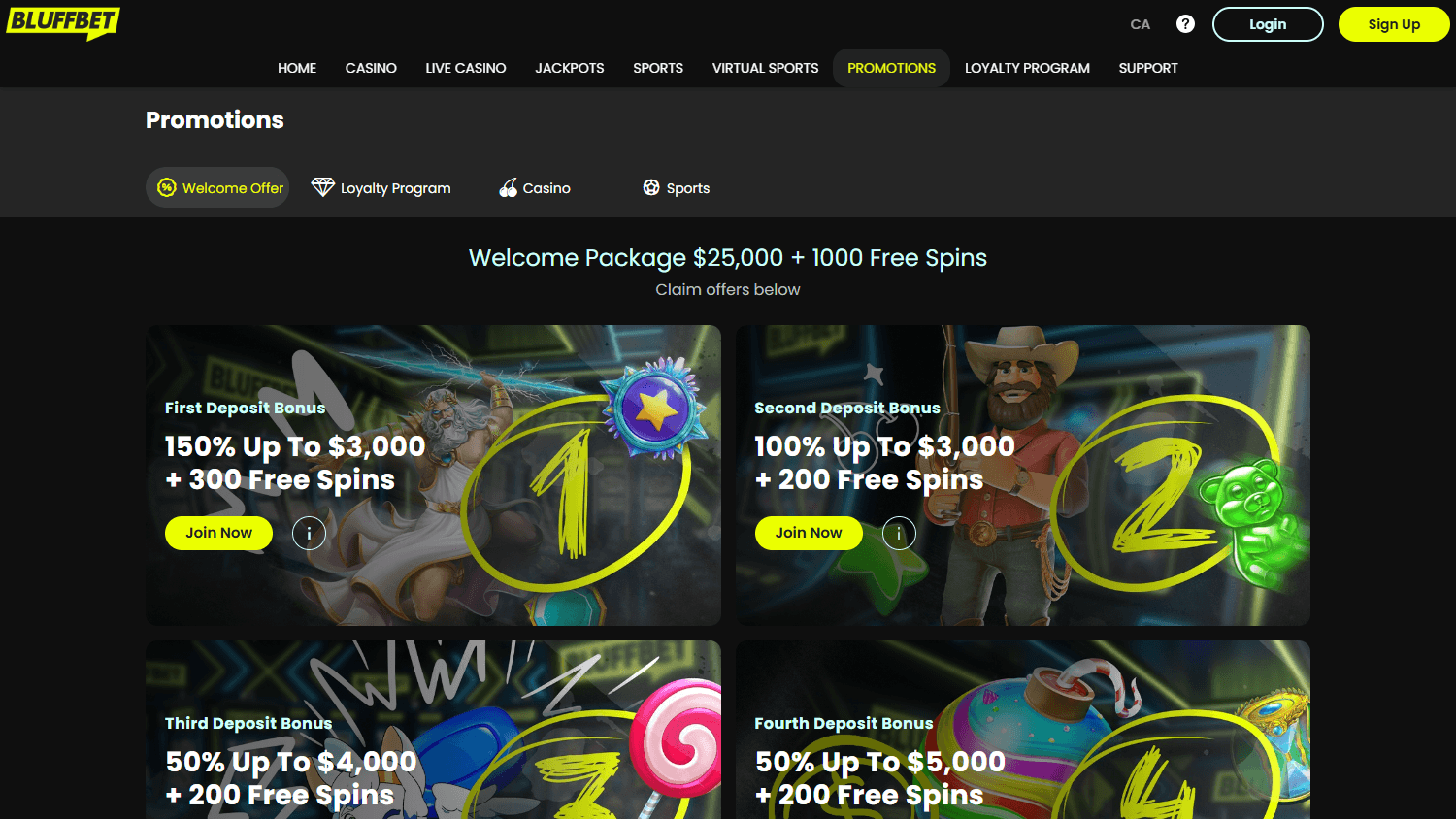 Bluffbet_Casino_promotions_desktop