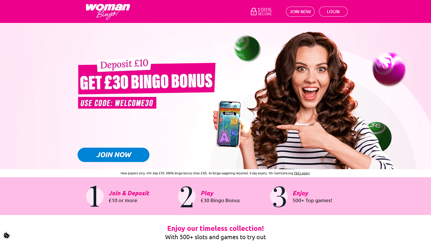 Woman_Bingo_Casino_homepage_desktop