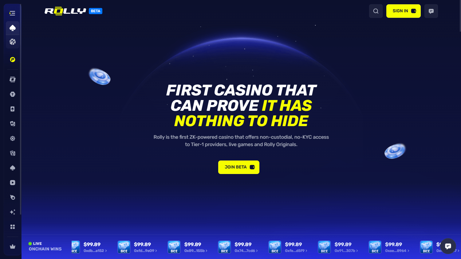 Rolly_Casino_homepage_desktop
