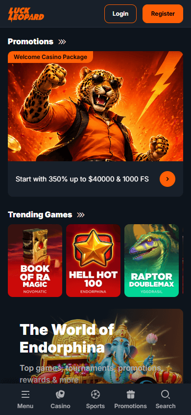 LuckLeopard_Casino_homepage_mobile