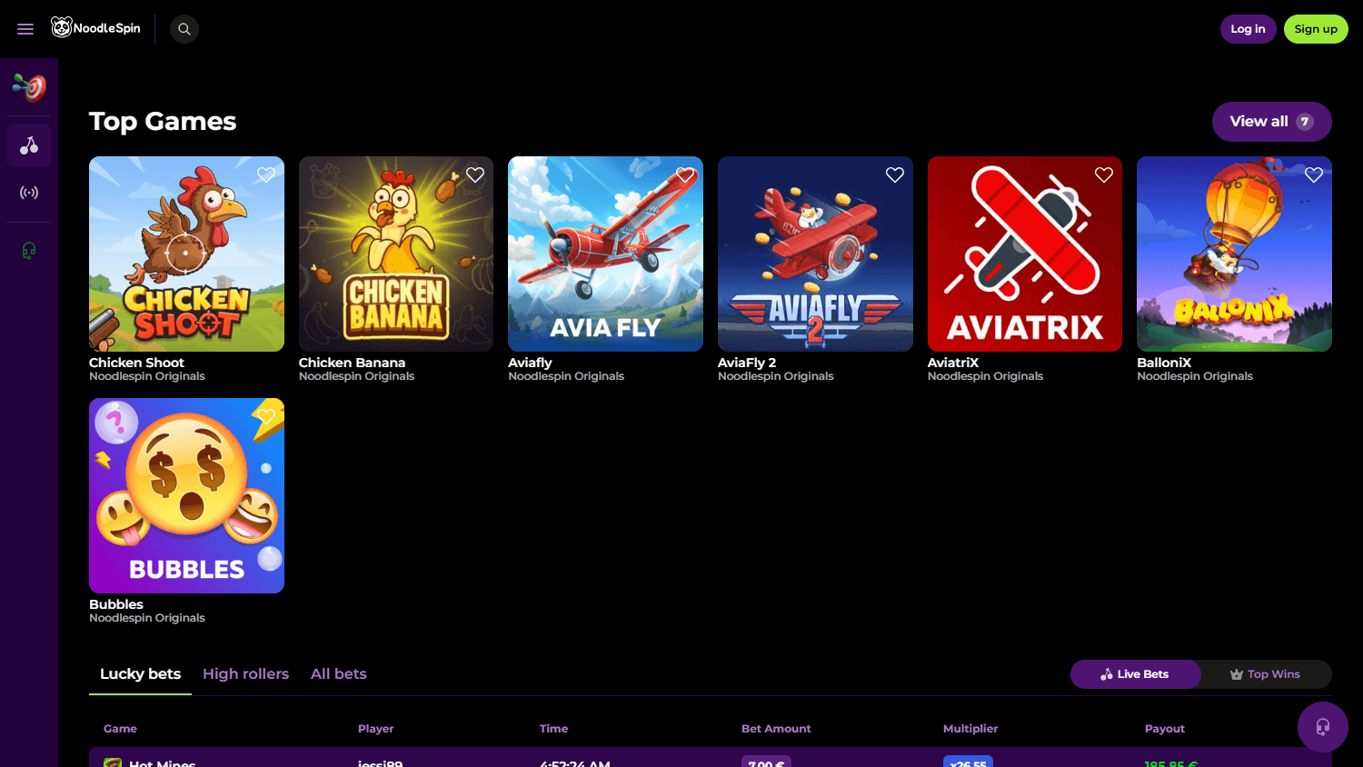 NoodleSpin_Casino_homepage_desktop
