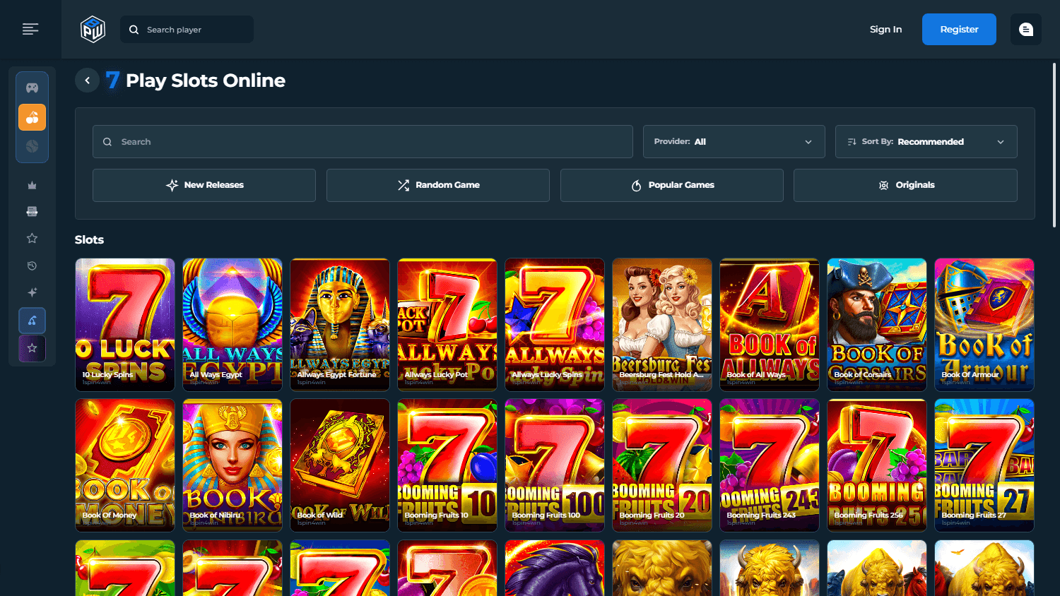 Betterplayerwin_Casino_game_gallery_desktop