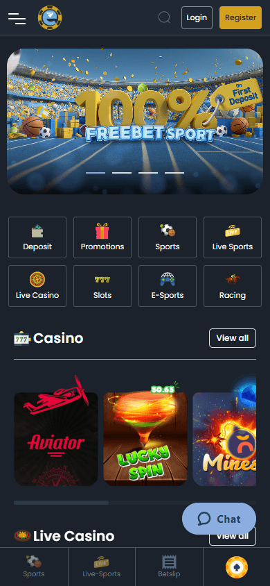 Betegram_Casino_homepage_mobile