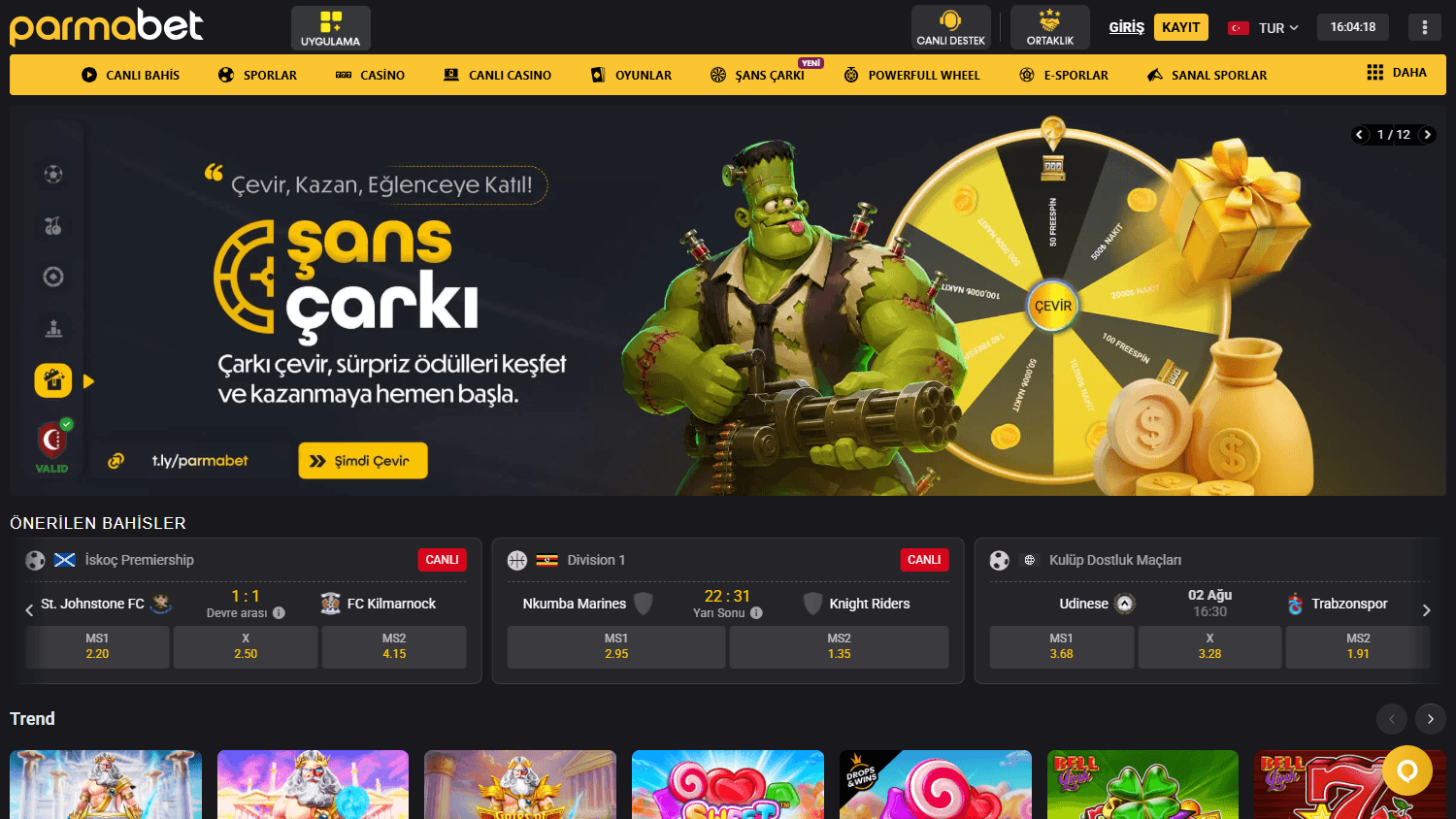 Parmabet_Casino_homepage_desktop