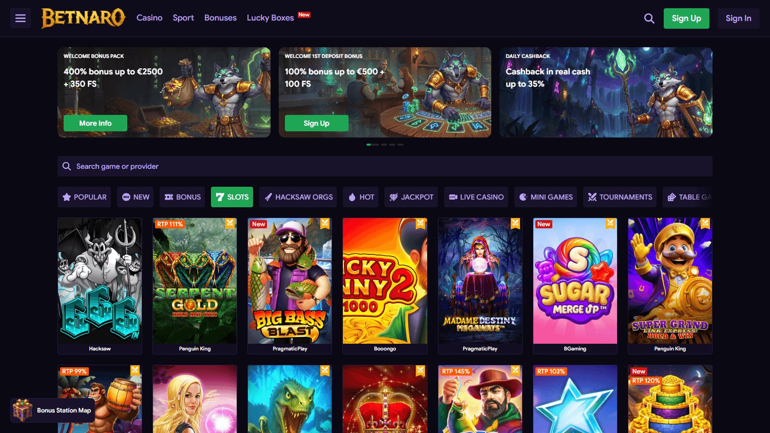 Betnaro_Casino_game_gallery_desktop