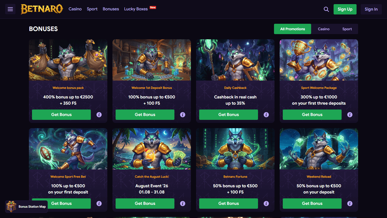 Betnaro_Casino_promotions_desktop