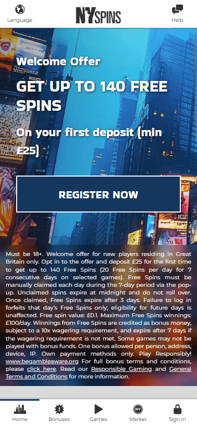 NYspins_Casino_UK_homepage_mobile