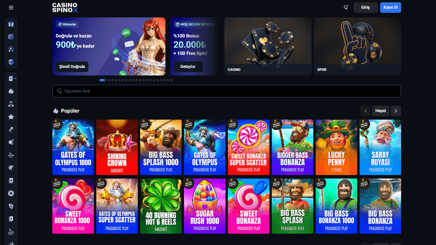 Casino_Spino_homepage_desktop