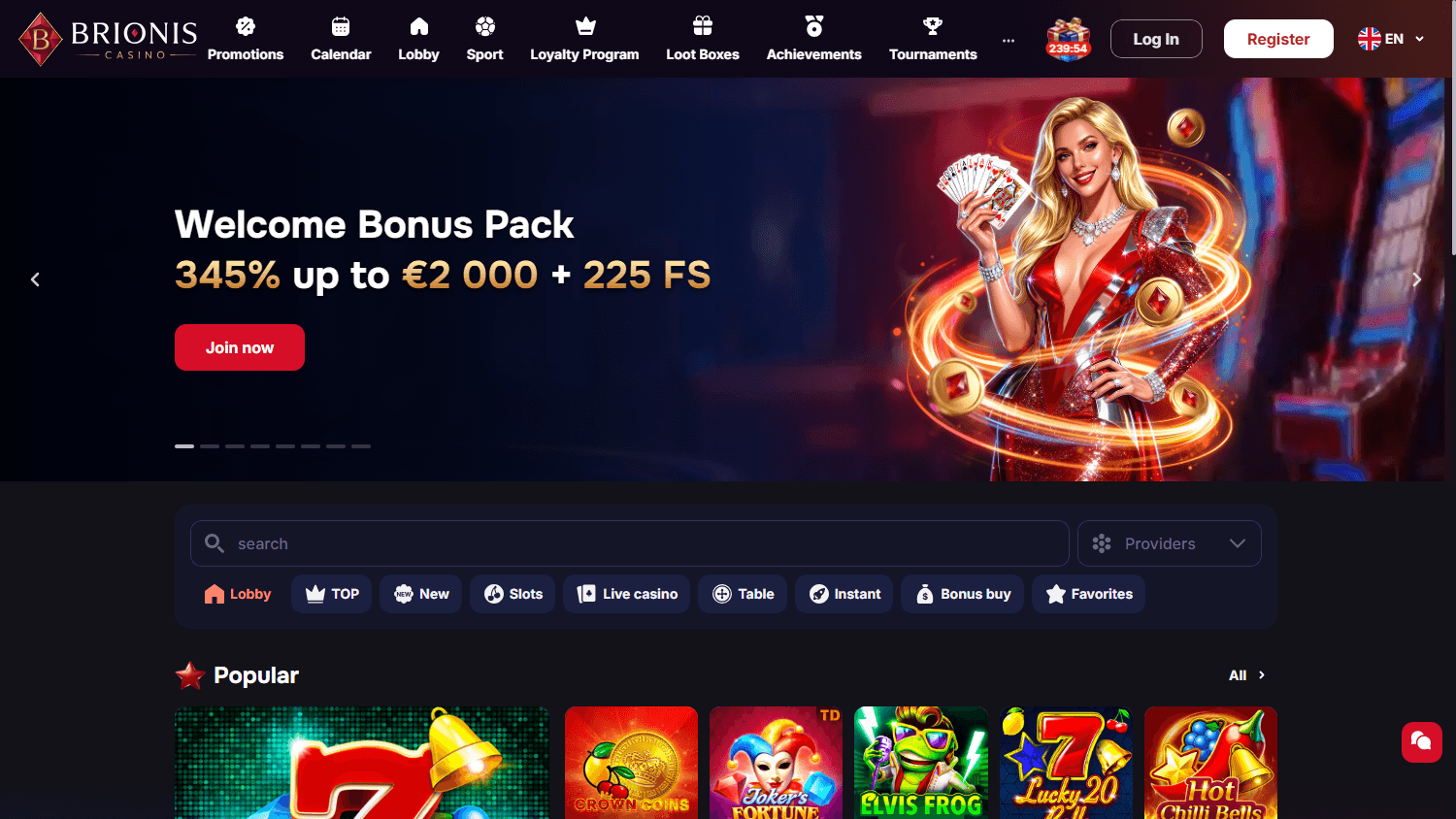 brionis_casino_homepage_desktop