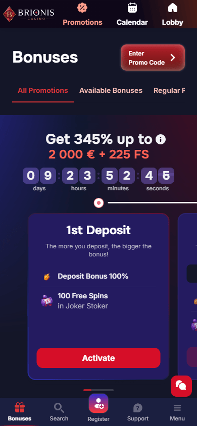 brionis_casino_promotions_mobile