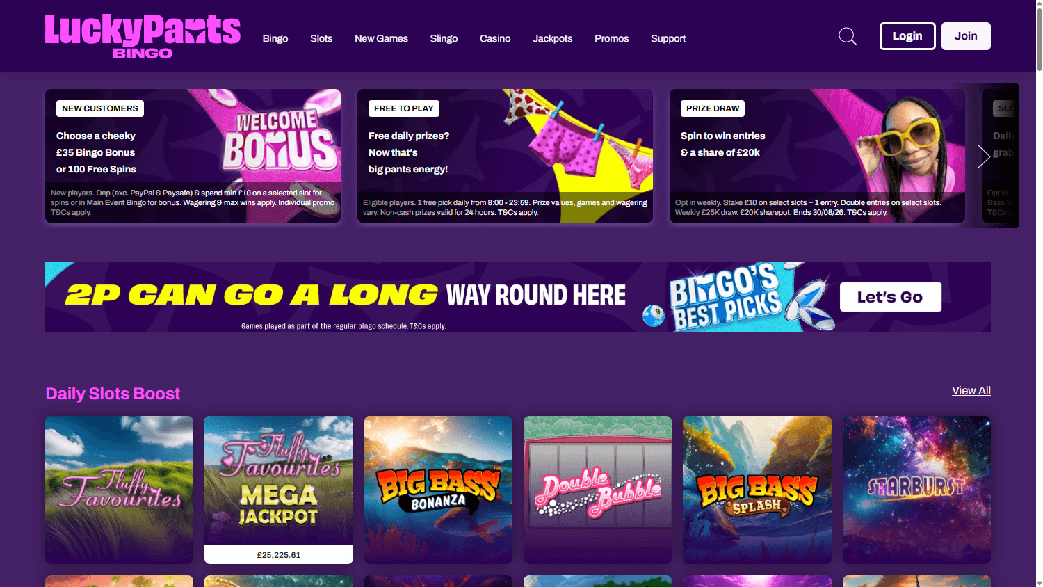 Lucky_Pants_Bingo_Casino_homepage_desktop
