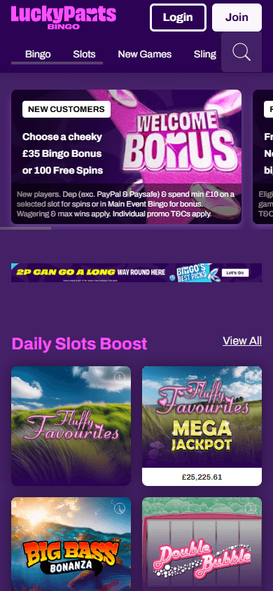 Lucky_Pants_Bingo_Casino_homepage_mobile