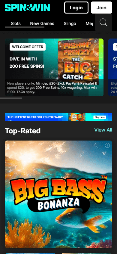 Spin_and_Win_Casino_homepage_mobile