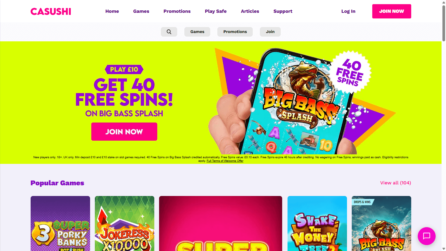 casushi_casino_homepage_desktop