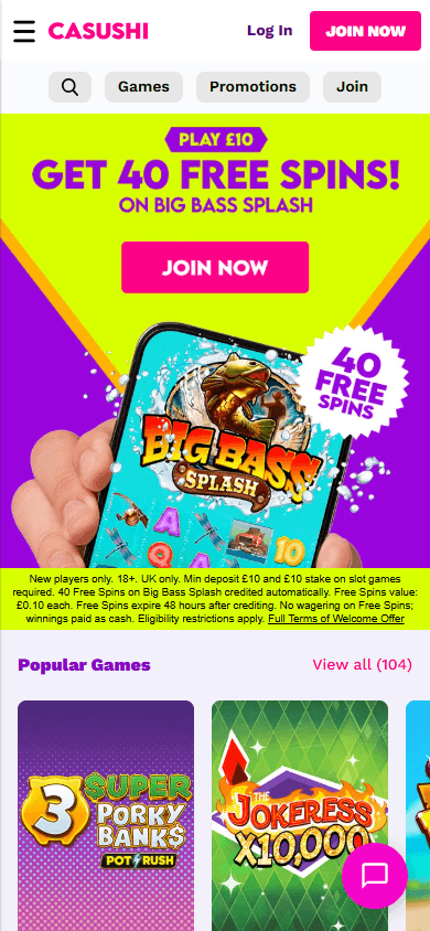 casushi_casino_homepage_mobile