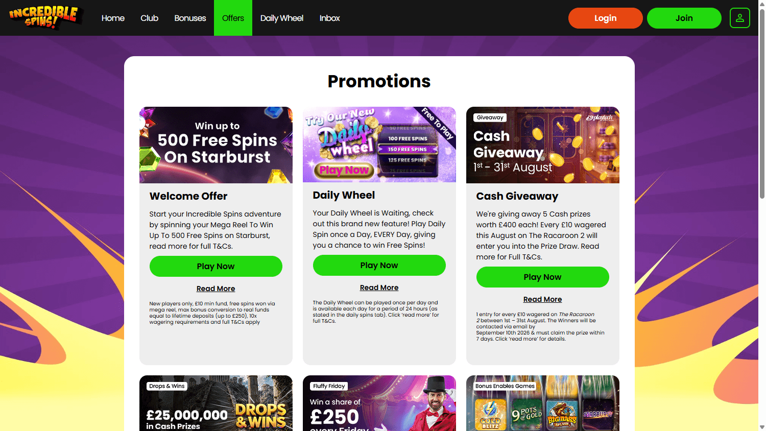 Incredible_Spins_Casino_promotions_desktop