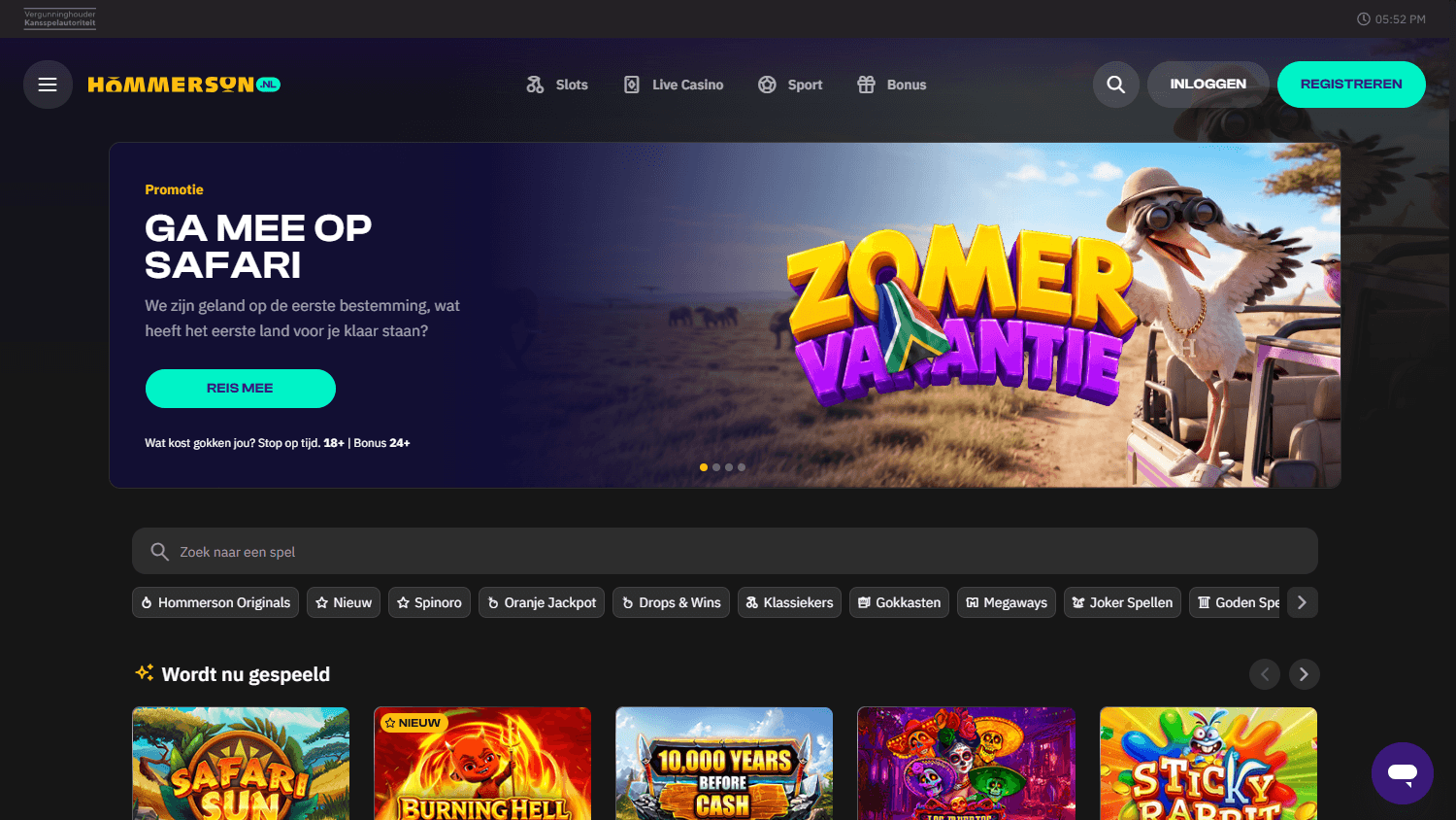 hommerson_casino_homepage_desktop
