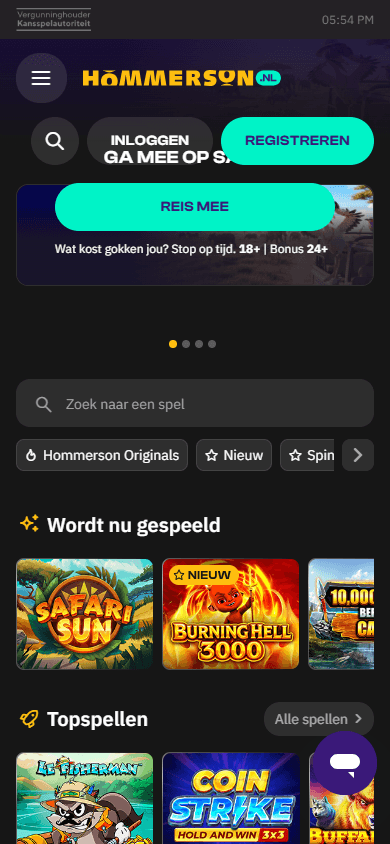 hommerson_casino_homepage_mobile