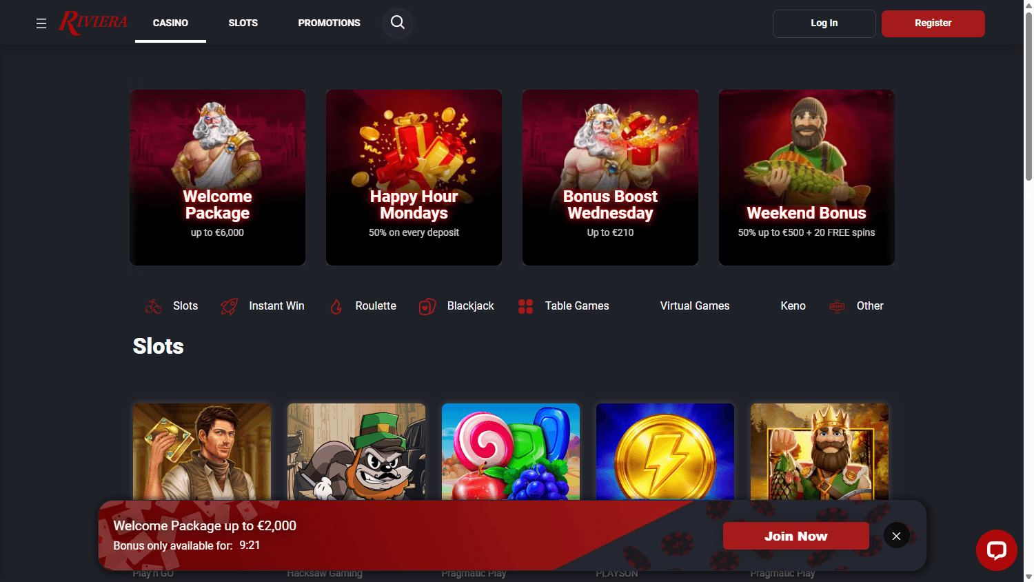 Riviera_Casino_homepage_desktop