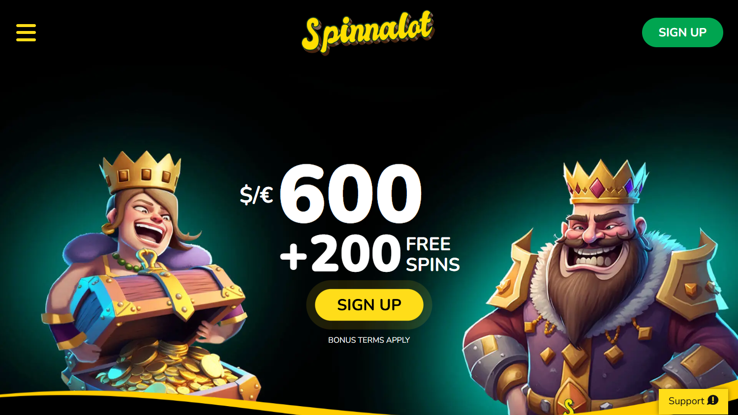 Spinnalot_Casino_homepage_desktop