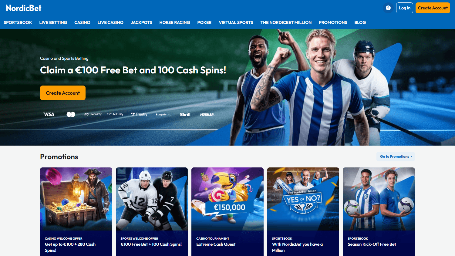 NordicBet_Casino_homepage_desktop