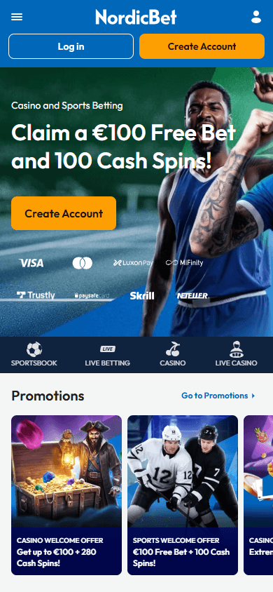 NordicBet_Casino_homepage_mobile